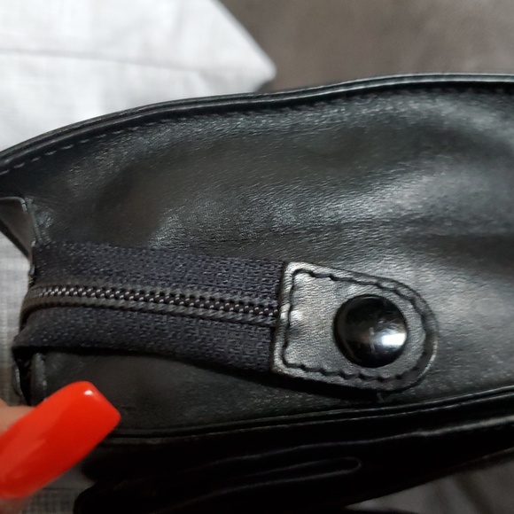 Dunhill Elegant Luxury Black Fine Leather Clutch Travel bag wristlet unisex EUC - Picture 6 of 8